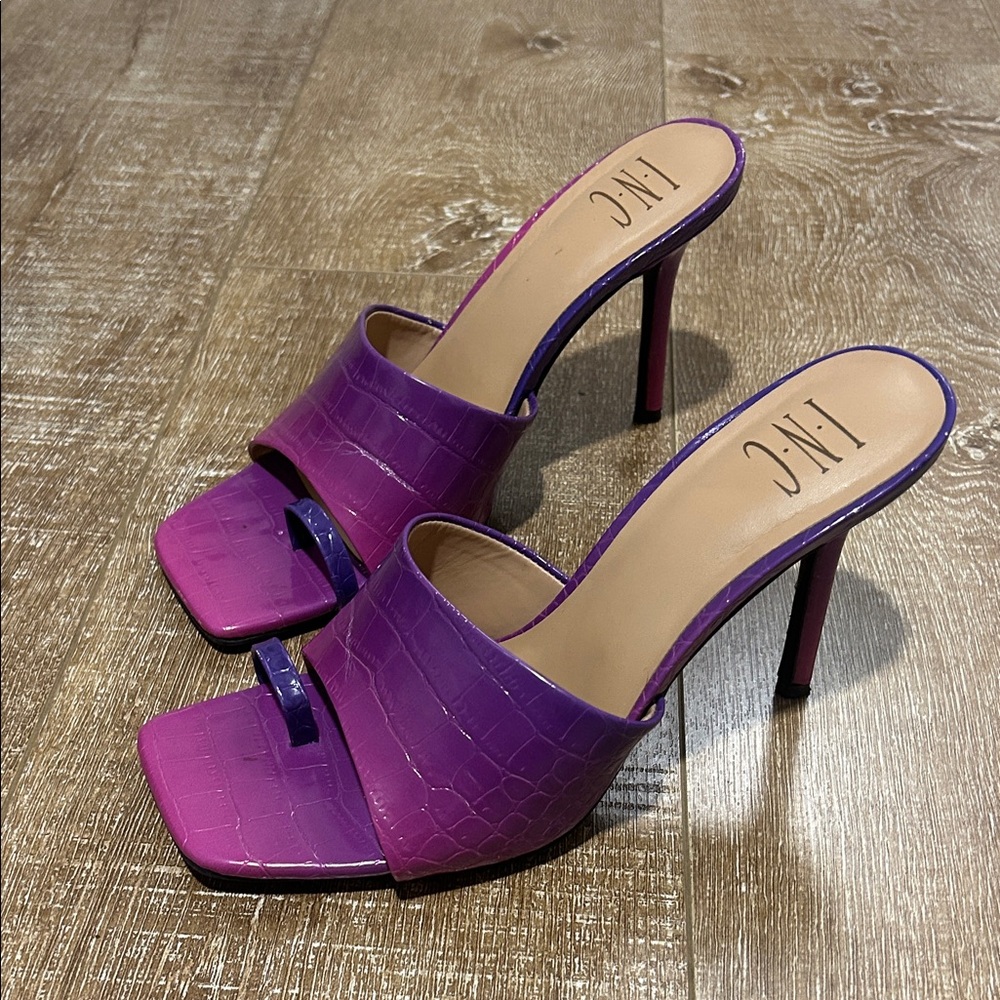 INC International Concepts Women's Vibrant Purple Heels